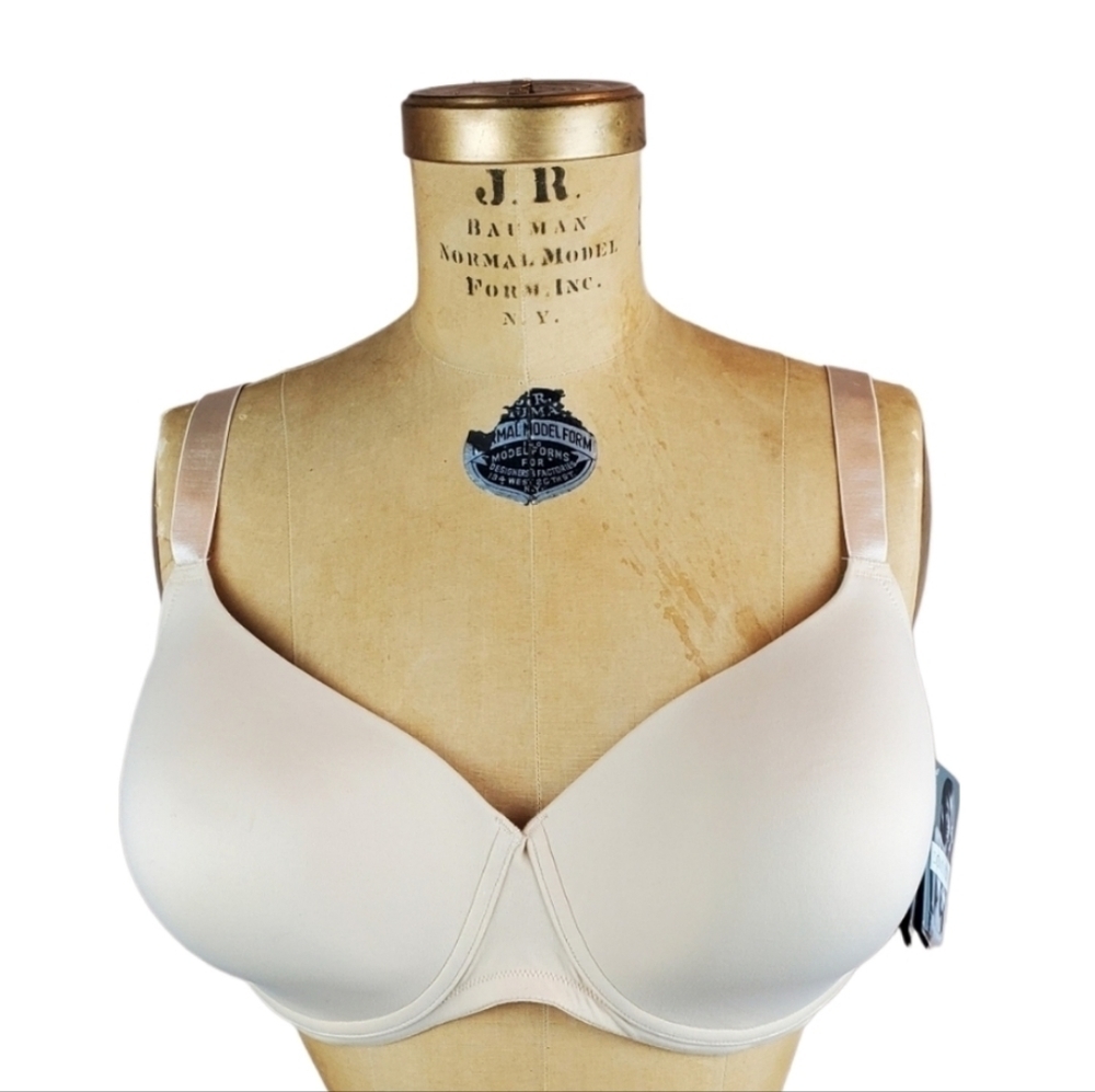 Nwt Dominique Intimate Apparel Bra 46C Nude Tan Plus Size